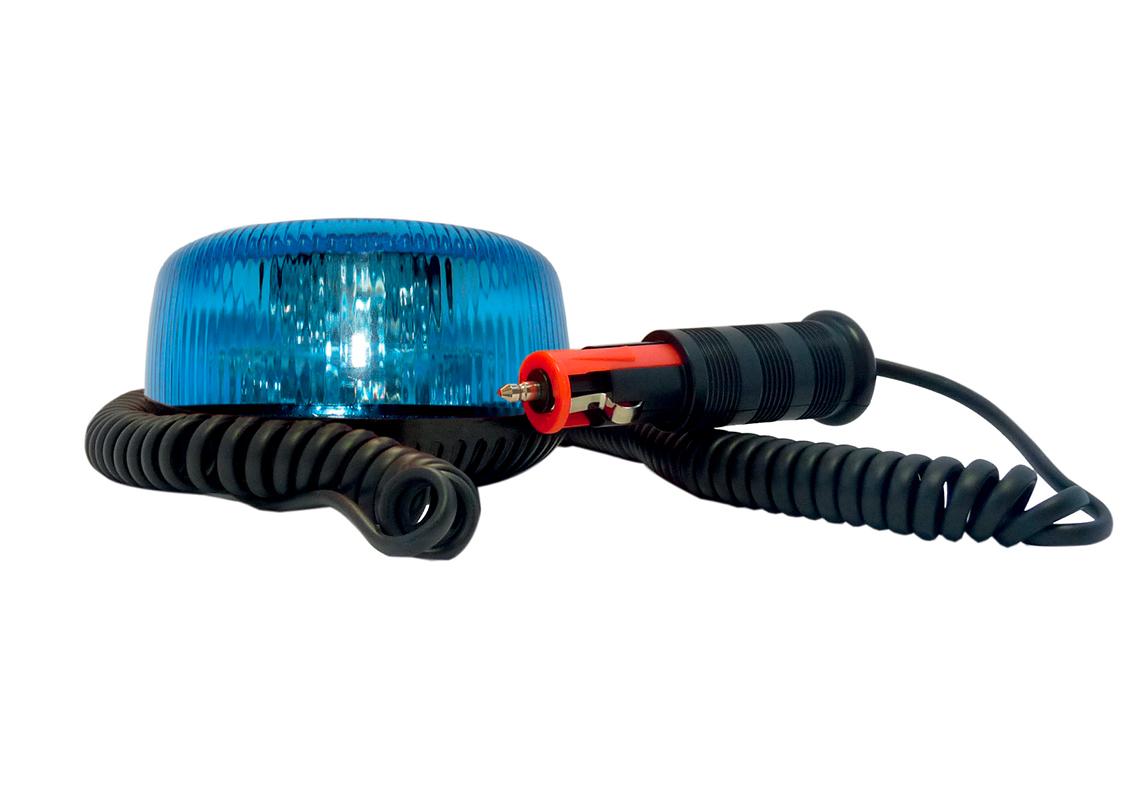 Gyrophare rotatif bleu LED SATELIGHT (par fixation magnétique)
